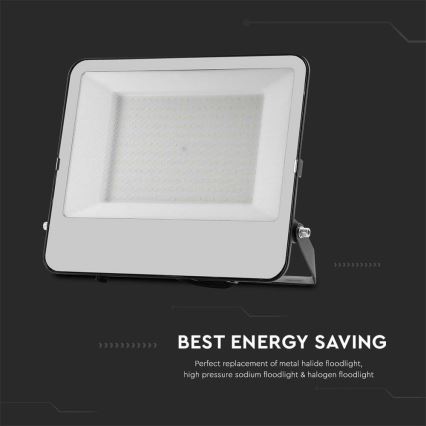 LED Reflektor SAMSUNG CHIP LED/200W/230V 4000K IP65 crna