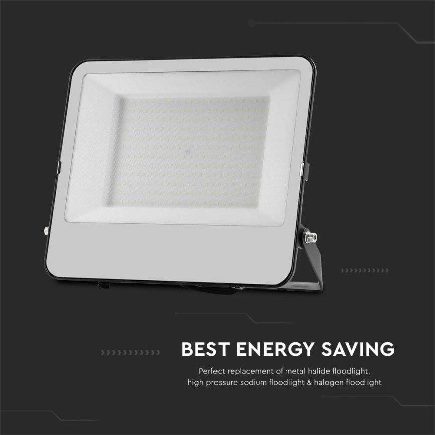 LED Reflektor SAMSUNG CHIP LED/200W/230V 4000K IP65 crna