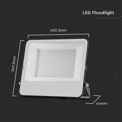 LED Reflektor SAMSUNG CHIP LED/200W/230V 4000K IP65 crna