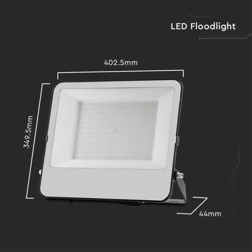 LED Reflektor SAMSUNG CHIP LED/200W/230V 4000K IP65 crna