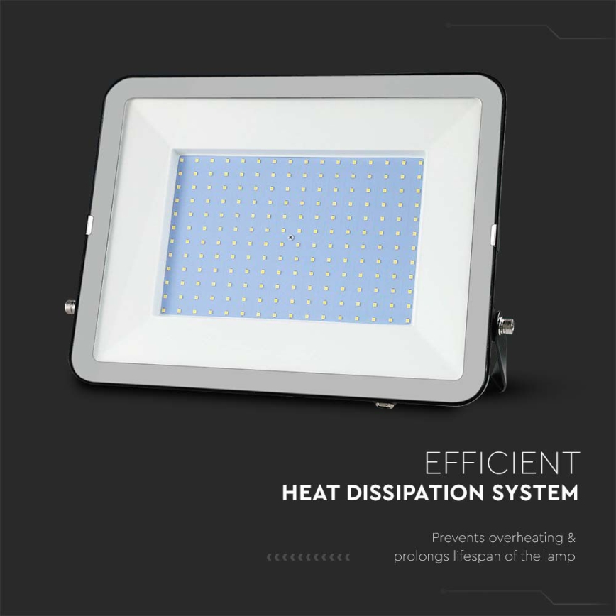 LED Reflektor SAMSUNG CHIP LED/300W/230V 6500K IP65 crna