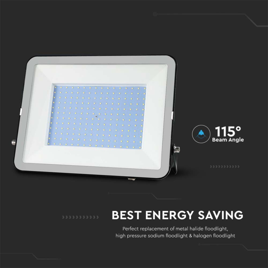 LED Reflektor SAMSUNG CHIP LED/300W/230V 6500K IP65 crna