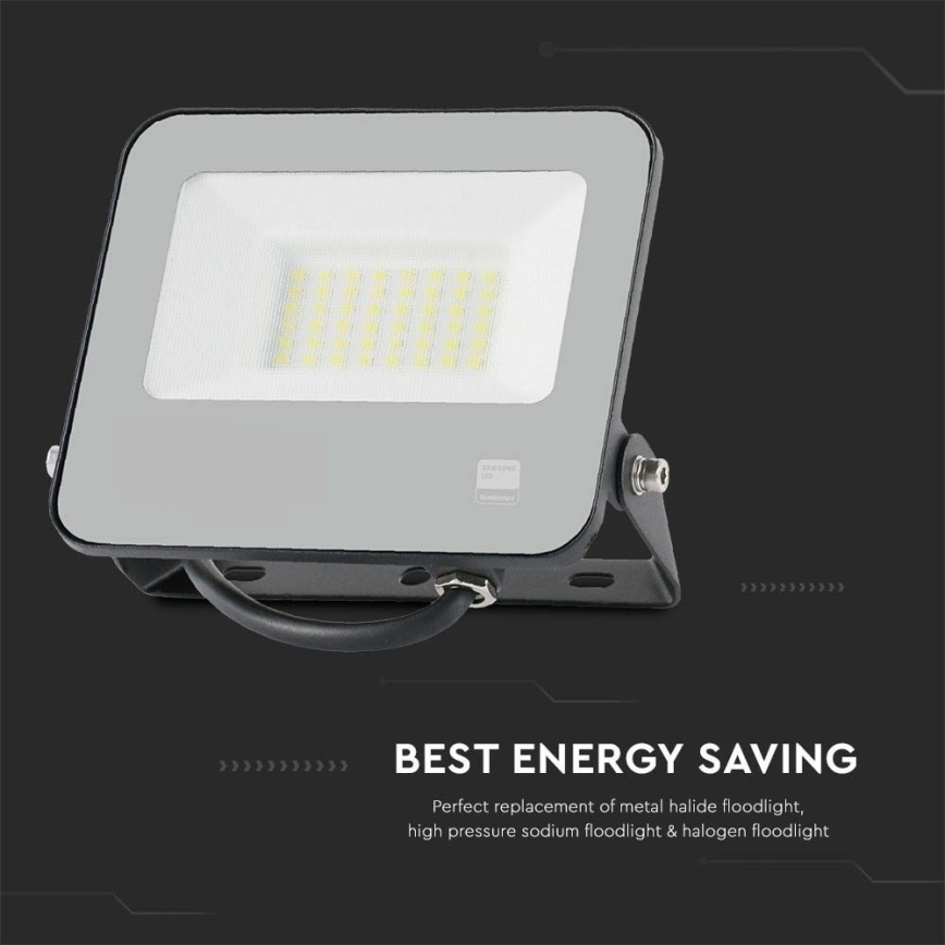 LED Reflektor SAMSUNG CHIP LED/30W/230V 4000K IP65 crna