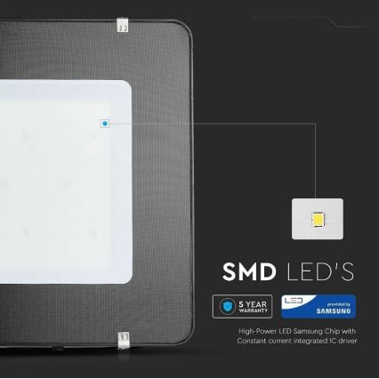 LED Reflektor SAMSUNG CHIP LED/500W/230V IP65 4000K crna