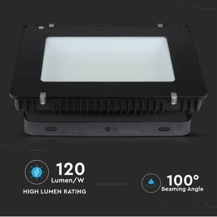LED Reflektor SAMSUNG CHIP LED/500W/230V IP65 4000K crna
