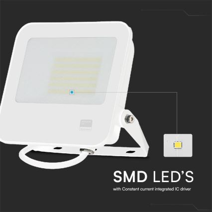 LED Reflektor SAMSUNG CHIP LED/50W/230V 6500K IP65 bijela