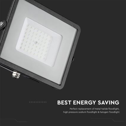 LED Reflektor SAMSUNG CHIP LED/50W/230V 6500K IP65 crna