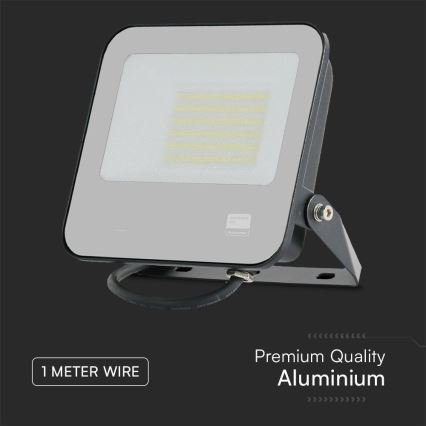 LED Reflektor SAMSUNG CHIP LED/50W/230V 6500K IP65 crna