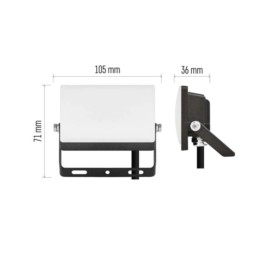 LED reflektor TAMBO EVO LED/10W/230V 4000K IP65 crna