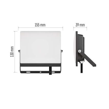 LED reflektor TAMBO EVO LED/30W/230V 4000K IP65 crne boje