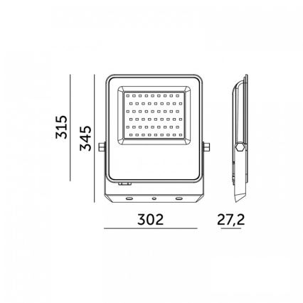 LED reflektor ULSAN LED/200W/230V 4000K IP65