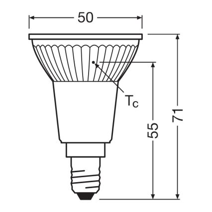 LED Reflektorna žarulja PAR16 E14/4,5W/230V 2700K 36° - Ledvance