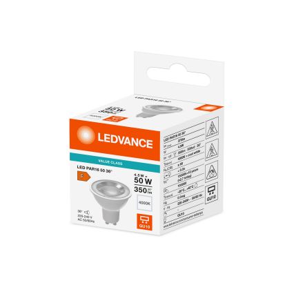 LED reflektorna žarulja PAR16 GU10/4,5W/230V 4000K 36° - Ledvance