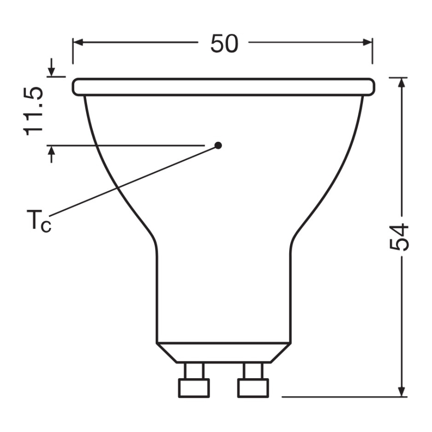 LED reflektorna žarulja PAR16 GU10/6,9W/230V 2700K 120° - Ledvance