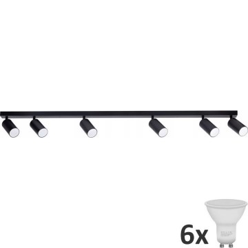 LED Reflektorska svjetiljka ANGIE 6xGU10/6W/230V crna