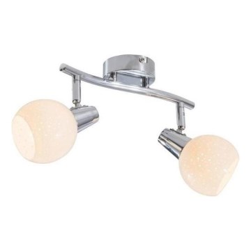 LED Reflektorska svjetiljka DOXY 2xE14/4W/230V sjajni krom