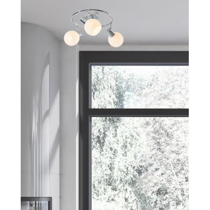 LED Reflektorska svjetiljka DOXY 3xE14/4W/230V sjajni krom
