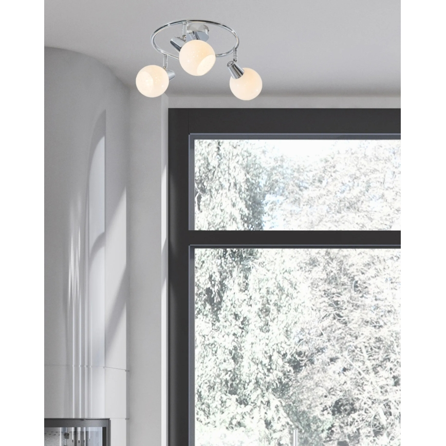 LED Reflektorska svjetiljka DOXY 3xE14/4W/230V sjajni krom