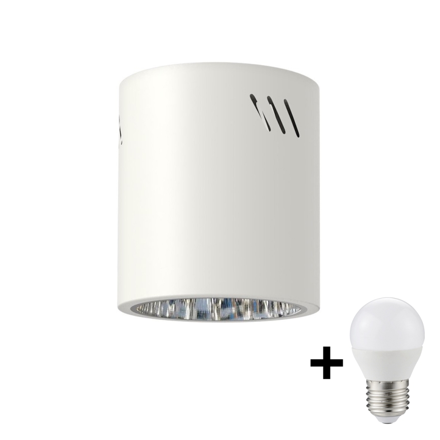 LED Reflektorska svjetiljka GEORGE 1xE27/6W/230V pr. 11 cm bijela