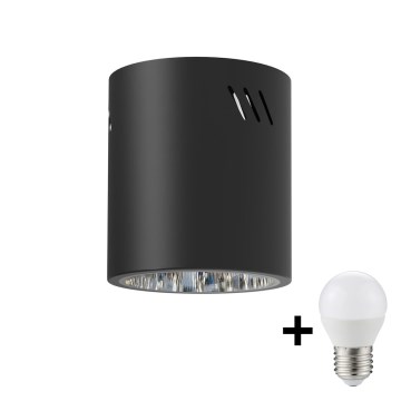 LED Reflektorska svjetiljka GEORGE 1xE27/6W/230V pr. 11 cm crna