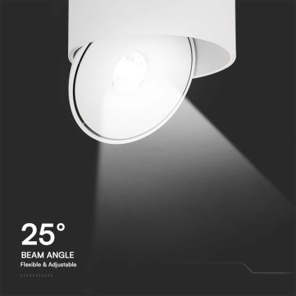 LED Fleksibilna reflektorska svjetiljka LED/20W/230V 3000/4000/6400K CRI 90 bijela