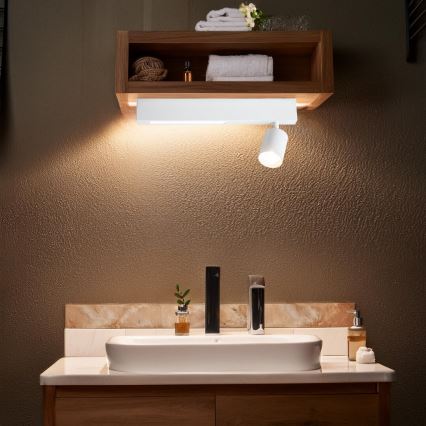 LED Reflektorska svjetiljka MAGNET LED/5W/230V + 1xGU10/60W 3000/4000K bijela