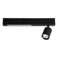 LED Reflektorska svjetiljka MAGNET LED/5W/230V + 1xGU10/60W 3000/4000K crna
