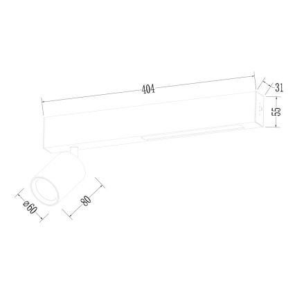 LED Reflektorska svjetiljka MAGNET LED/5W/230V + 1xGU10/60W 3000/4000K crna