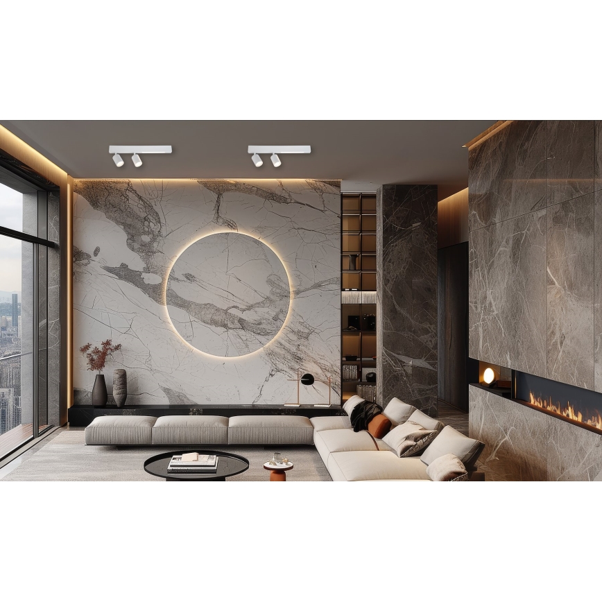 LED Reflektorska svjetiljka MAGNET LED/5W/230V + 2xGU10/60W 3000/4000K bijela