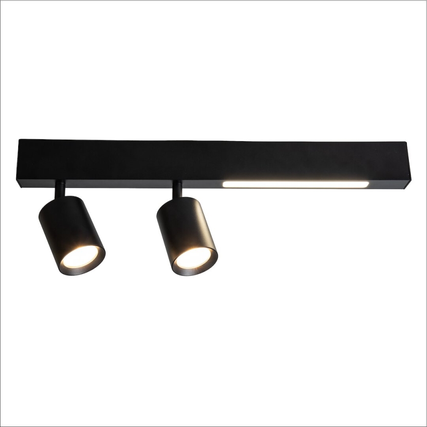 LED Reflektorska svjetiljka MAGNET LED/5W/230V + 2xGU10/60W 3000/4000K crna
