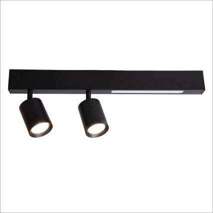 LED Reflektorska svjetiljka MAGNET LED/5W/230V + 2xGU10/60W 3000/4000K crna