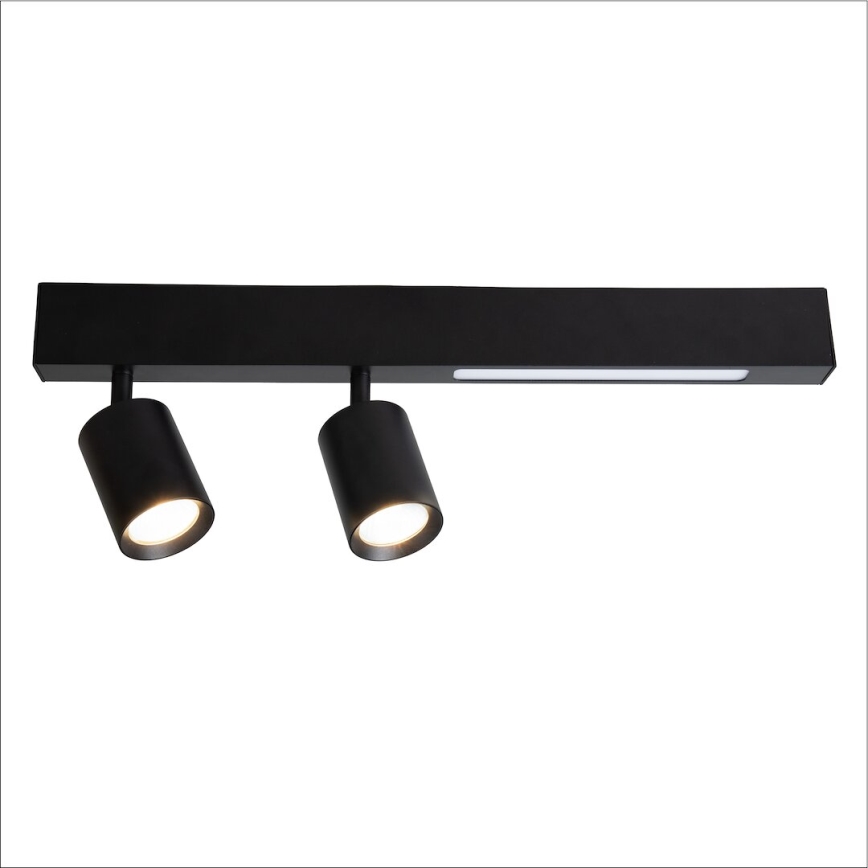LED Reflektorska svjetiljka MAGNET LED/5W/230V + 2xGU10/60W 3000/4000K crna