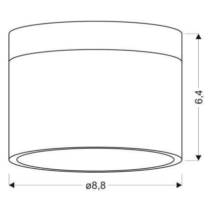 LED Reflektorska svjetiljka TUBA LED/9W/230V bijela/crna