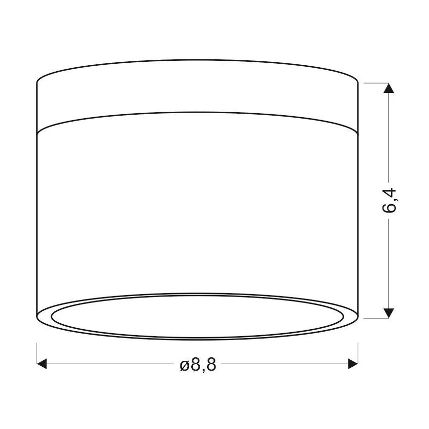 LED Reflektorska svjetiljka TUBA LED/9W/230V bijela/crna
