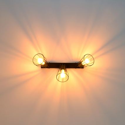 LED Reflektorska svjetiljka TUBE II 3xE27/15W/230V crna