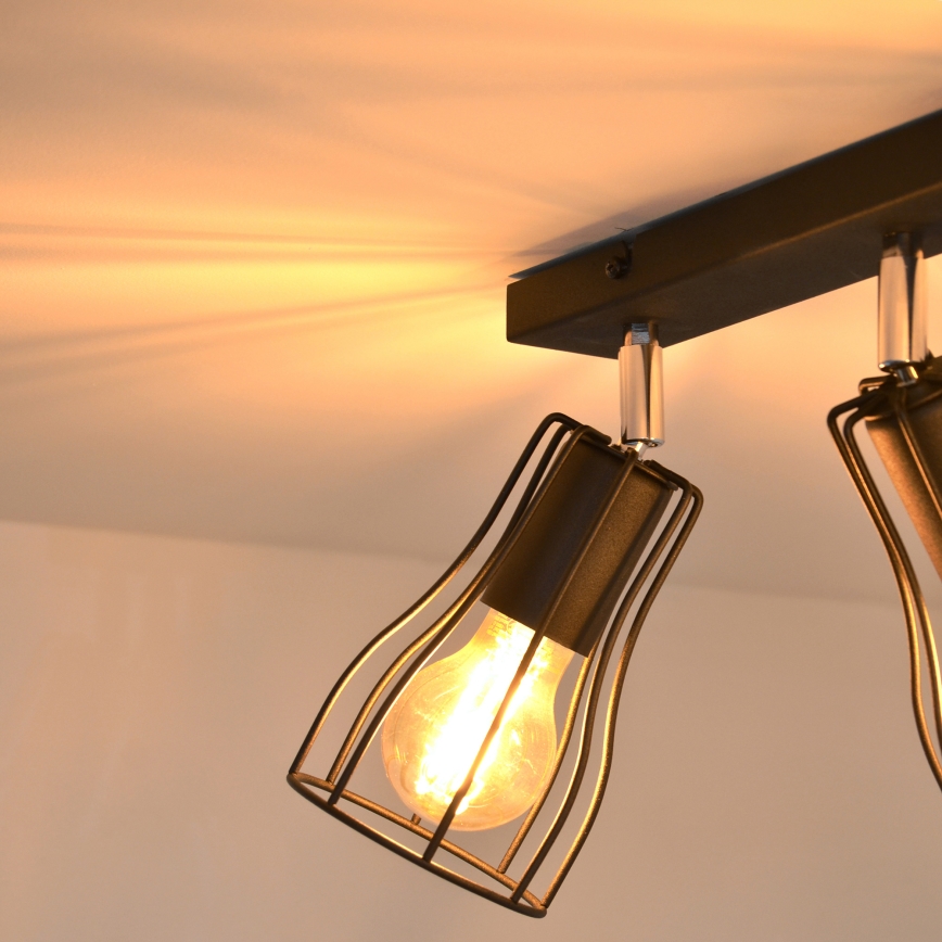 LED Reflektorska svjetiljka TUBE II 3xE27/15W/230V crna