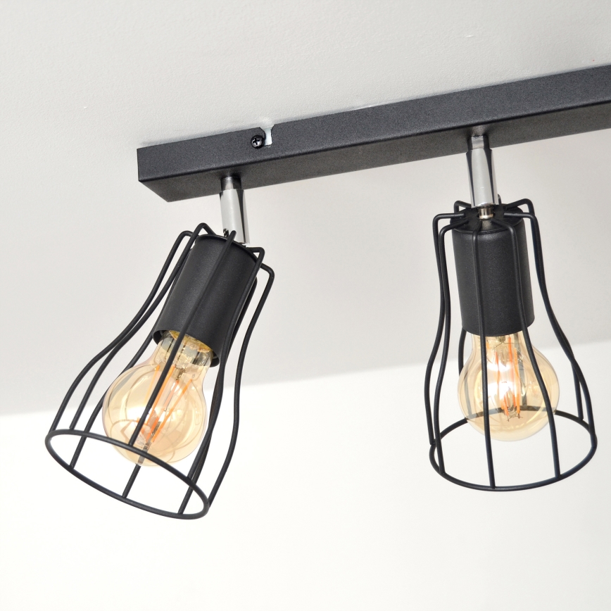 LED Reflektorska svjetiljka TUBE II 3xE27/15W/230V crna