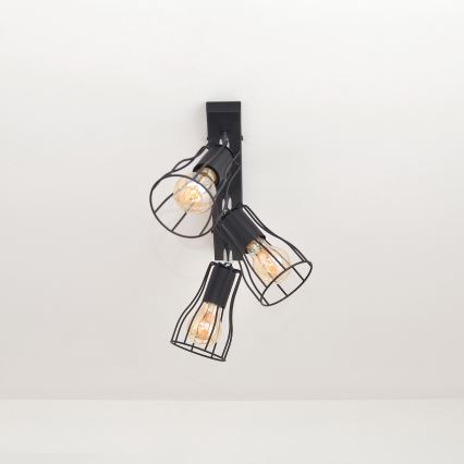 LED Reflektorska svjetiljka TUBE II 3xE27/15W/230V crna