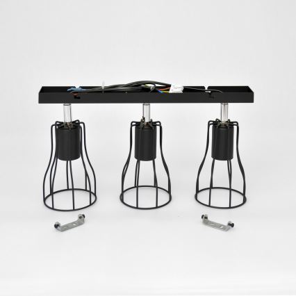 LED Reflektorska svjetiljka TUBE II 3xE27/15W/230V crna