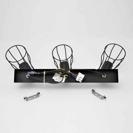 LED Reflektorska svjetiljka TUBE II 3xE27/15W/230V crna