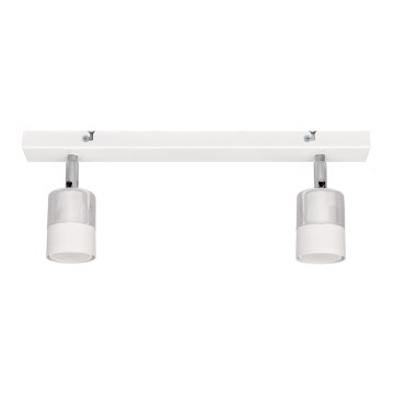 LED Reflektorska svjetiljka TUBSSON 2xGU10/4,8W/230V bijela/sjajni krom