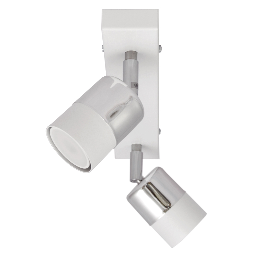 LED Reflektorska svjetiljka TUBSSON 2xGU10/4,8W/230V bijela/sjajni krom