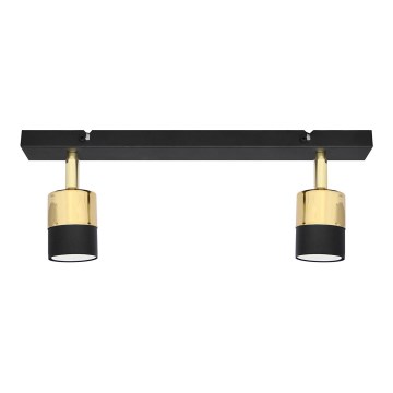 LED Reflektorska svjetiljka TUBSSON 2xGU10/4,8W/230V crna/zlatna