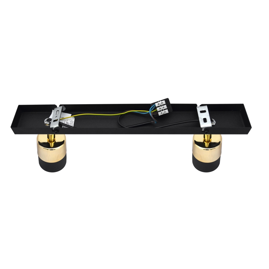 LED Reflektorska svjetiljka TUBSSON 2xGU10/4,8W/230V crna/zlatna