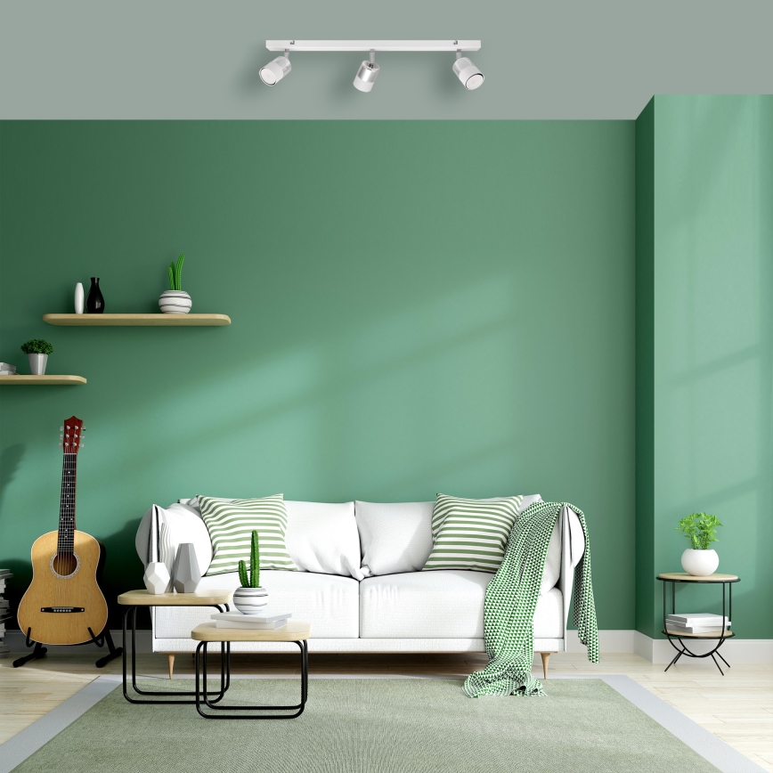 LED Reflektorska svjetiljka TUBSSON 3xGU10/4,8W/230V bijela/sjajni krom