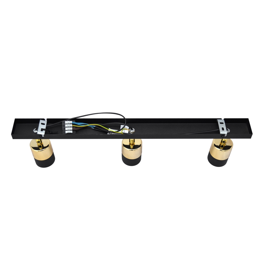 LED Reflektorska svjetiljka TUBSSON 3xGU10/4,8W/230V crna/zlatna