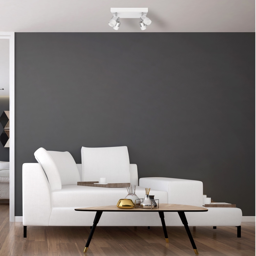LED Reflektorska svjetiljka TUBSSON 4xGU10/4,8W/230V bijela/sjajni krom