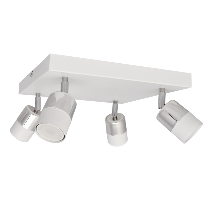 LED Reflektorska svjetiljka TUBSSON 4xGU10/4,8W/230V bijela/sjajni krom
