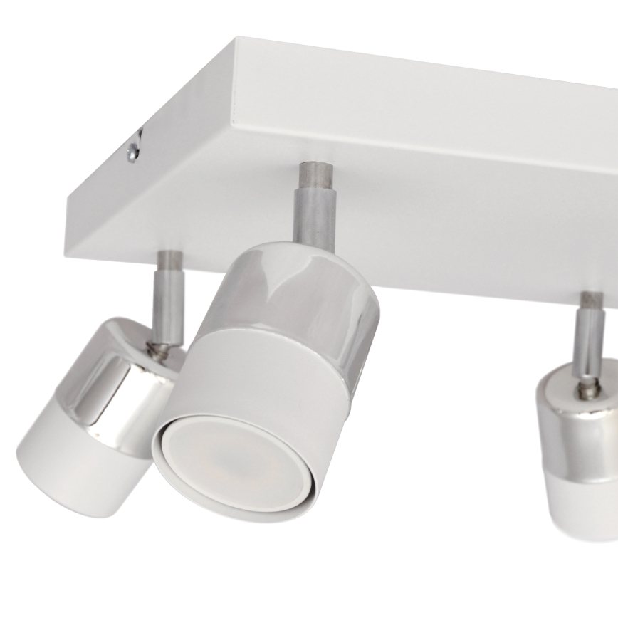 LED Reflektorska svjetiljka TUBSSON 4xGU10/4,8W/230V bijela/sjajni krom