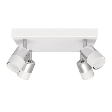LED Reflektorska svjetiljka TUBSSON 4xGU10/4,8W/230V bijela/sjajni krom